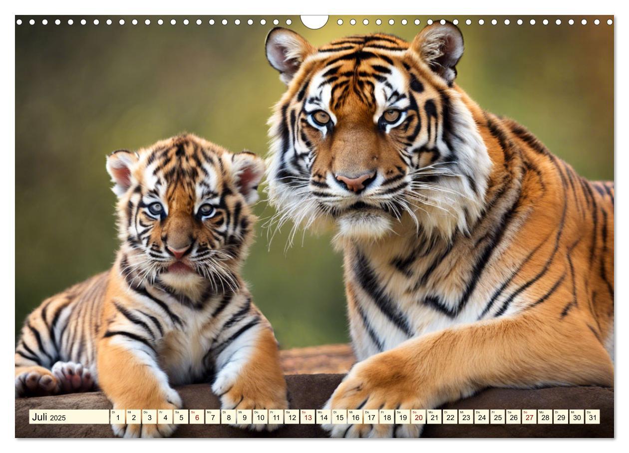 Bild: 9783383814143 | Tiger ganz nah (Wandkalender 2025 DIN A3 quer), CALVENDO...