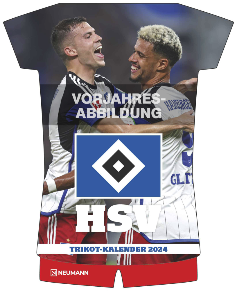 Cover: 4002725995001 | N NEUMANNVERLAGE - Hamburger SV 2025 Trikotkalender, 34,1x42cm,...