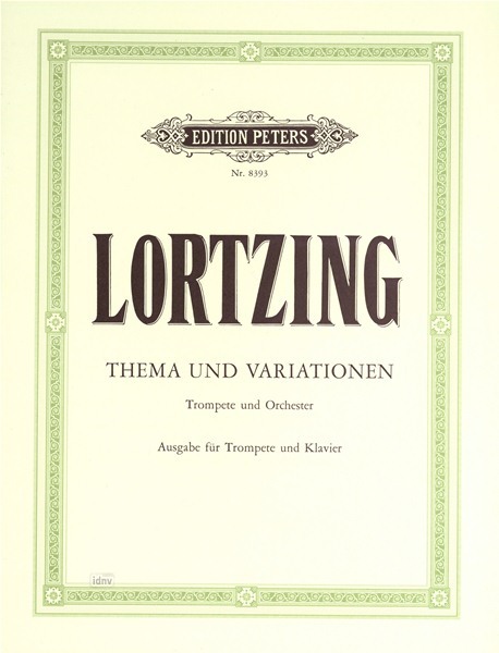 Cover: 9790014065829 | Thema und Variationen | Albert Lortzing | Buch | Edition Peters