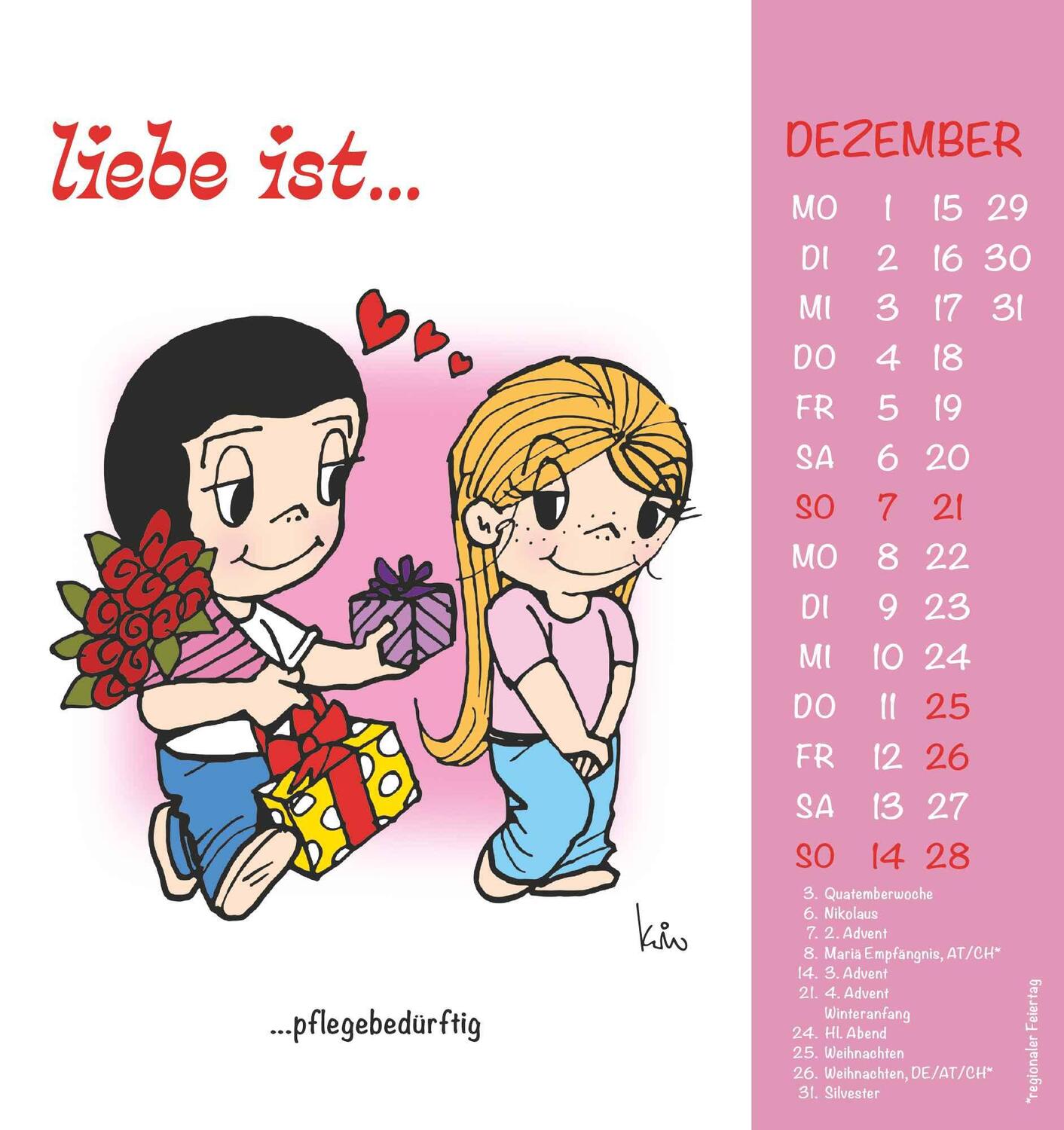 Bild: 4251732340568 | liebe ist... 2025 - Postkarten-Kalender - Kalender-mit-Postkarten -...