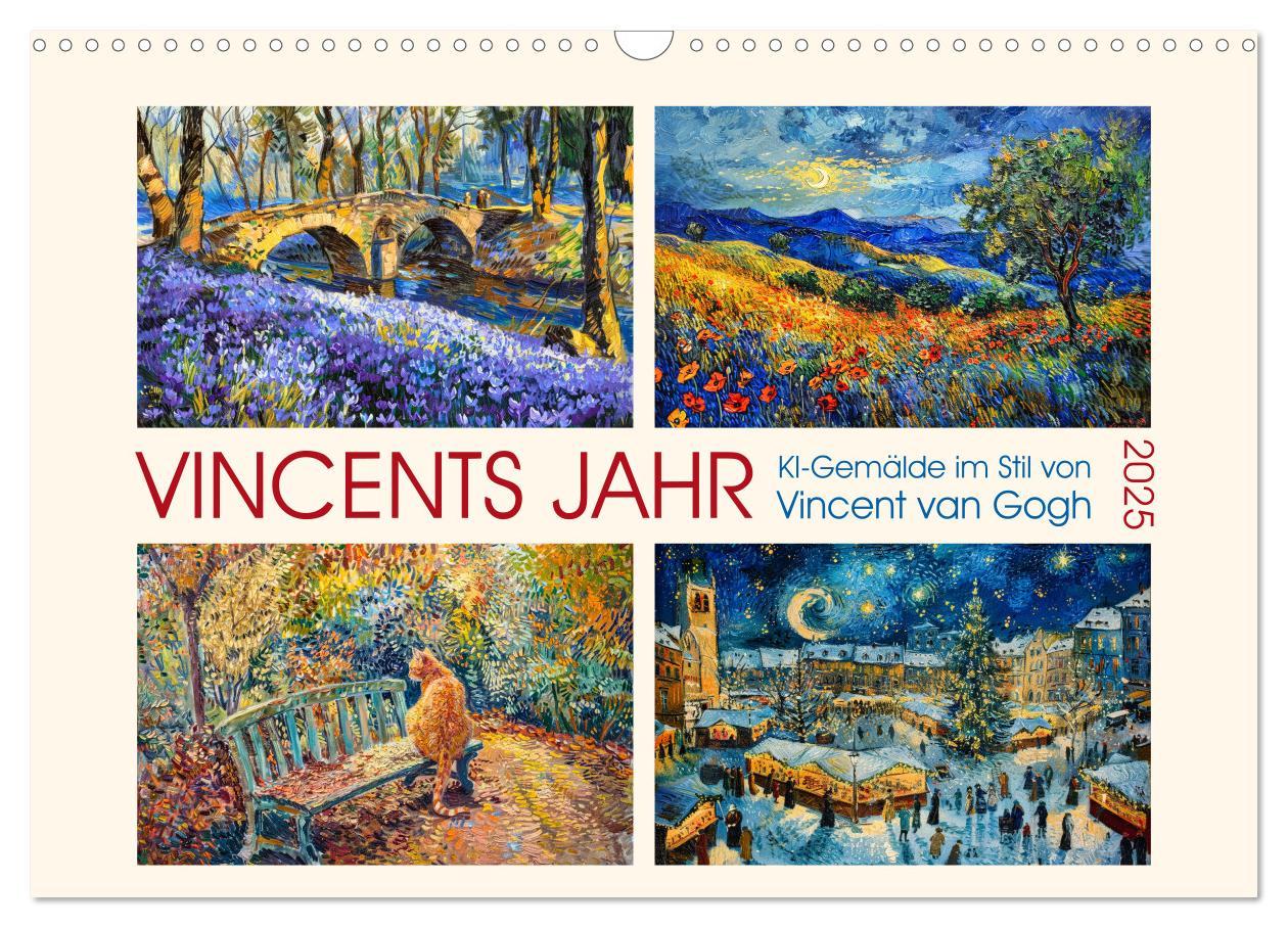 Cover: 9783383786648 | Vincents Jahr (Wandkalender 2025 DIN A3 quer), CALVENDO Monatskalender