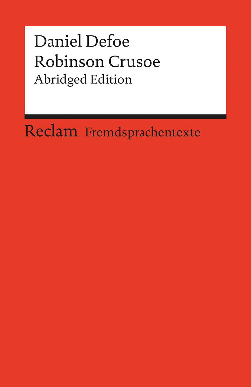 Cover: 9783150199138 | Robinson Crusoe | Daniel Defoe | Taschenbuch | Deutsch | 2016