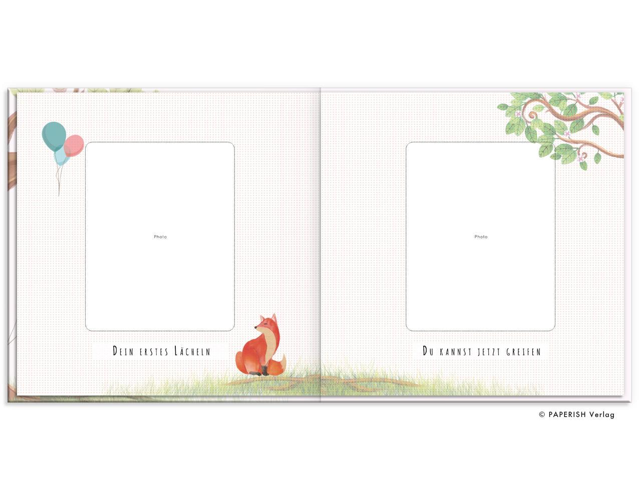 Bild: 9783968950037 | Babyalbum - UNSER ERSTES GEMEINSAMES JAHR (rosé) | Pia Loewe | Buch