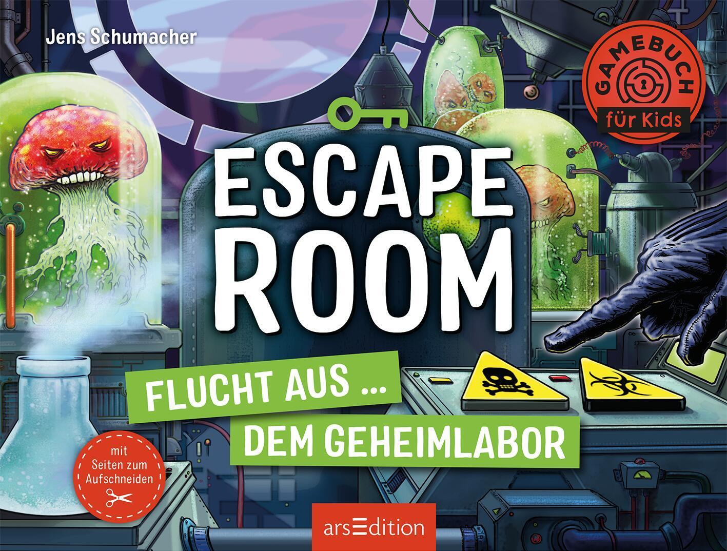 Bild: 9783845850139 | Escape Room - Flucht aus dem Geheimlabor | Mit Seiten zum Aufschneiden