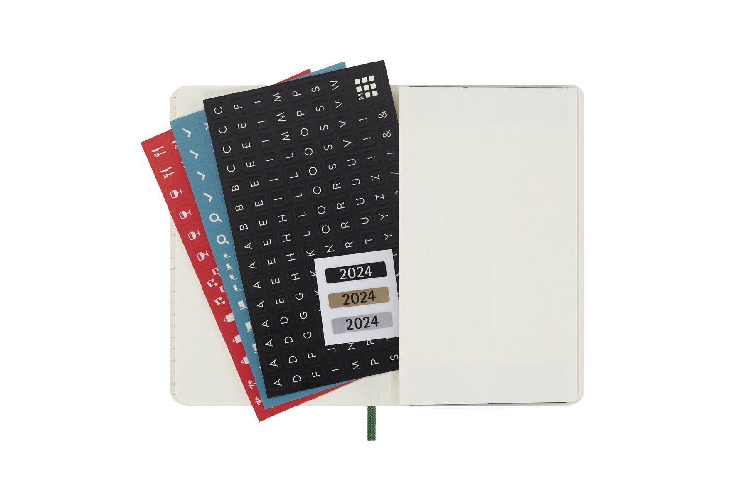 Bild: 8056598857092 | Moleskine 12 Monate Wochen Notizkalender 2024, Pocket/A6, Myrtengrün