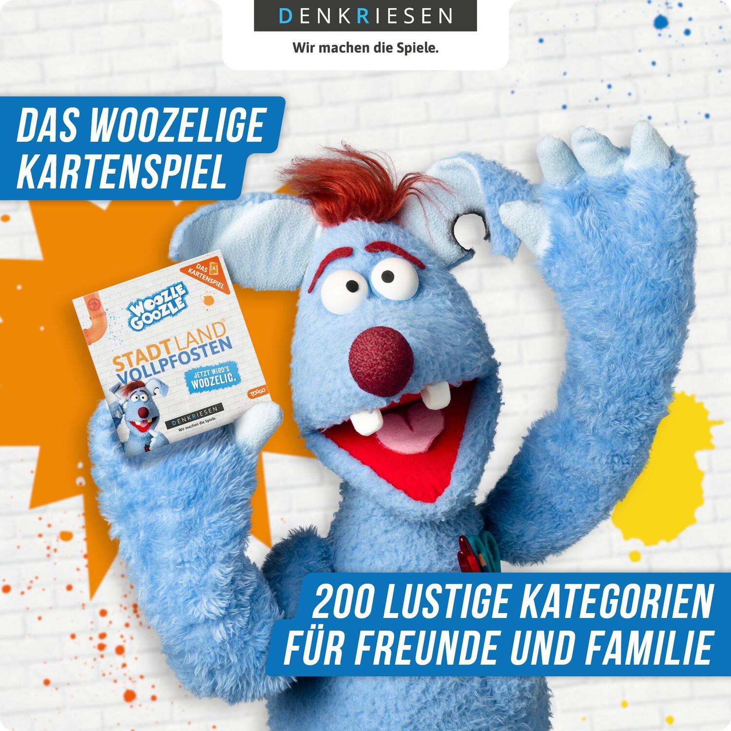 Bild: 4260528091782 | STADT LAND VOLLPFOSTEN® - Das Kartenspiel - WOOZLE GOOZLE EDITION...