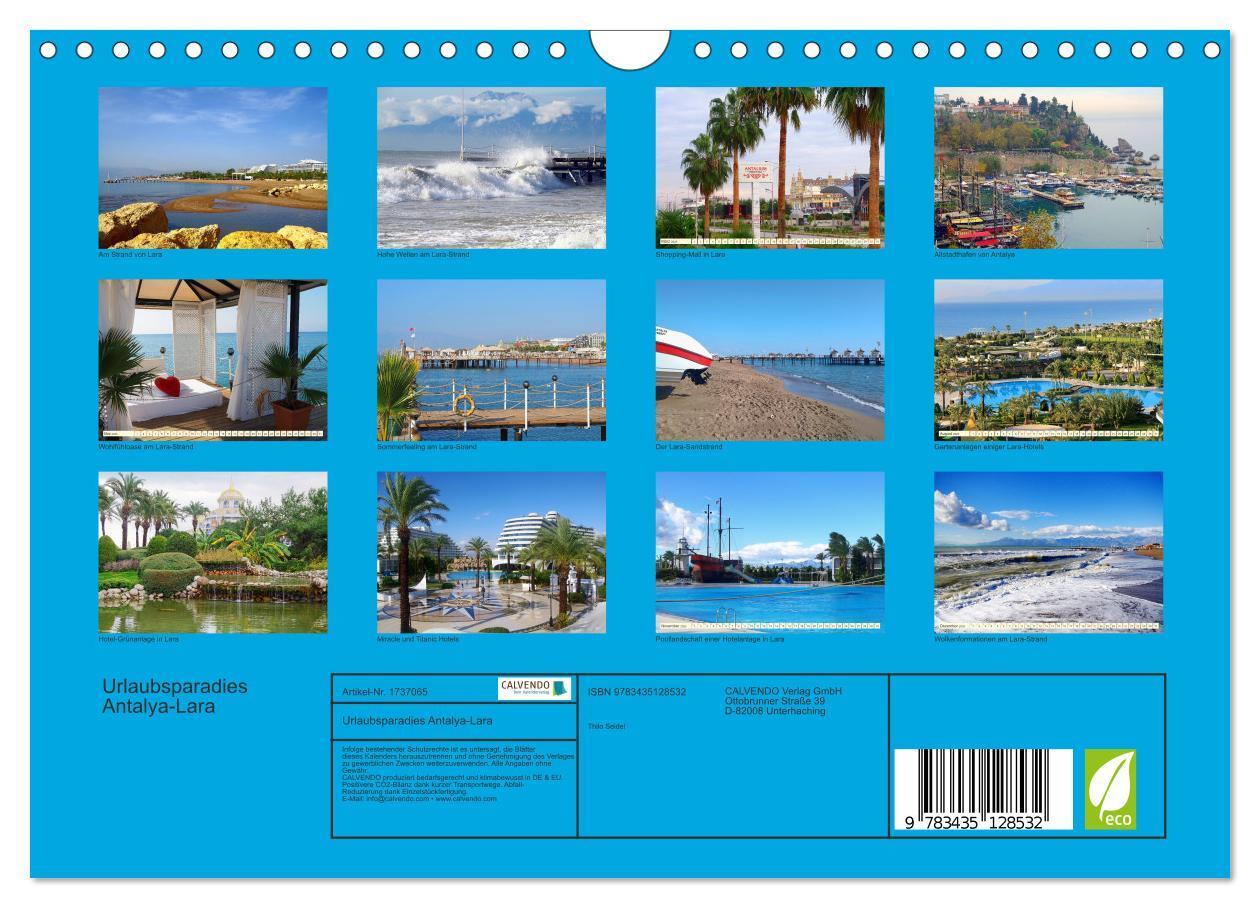 Bild: 9783435128532 | Urlaubsparadies Antalya-Lara (Wandkalender 2025 DIN A4 quer),...