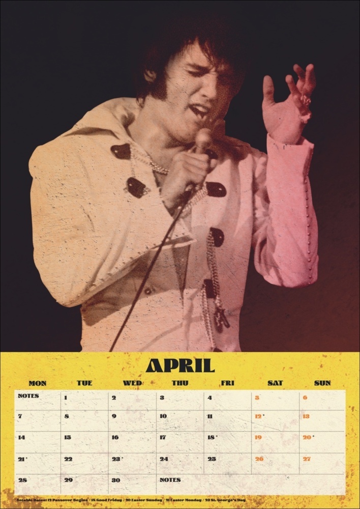 Bild: 9783840196720 | Elvis Posterkalender 2025 | Kalender | Spiralbindung | 14 S. | 2025