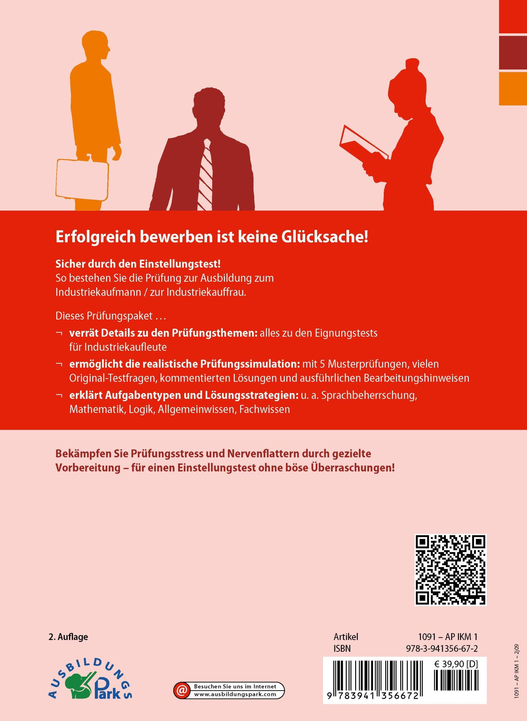 Rückseite: 9783941356672 | Der Eignungstest / Einstellungstest zur Ausbildung zum...