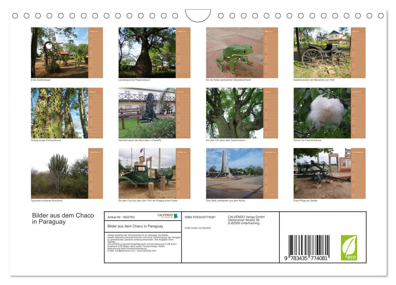 Bild: 9783435774081 | Bilder aus dem Chaco in Paraguay (Wandkalender 2025 DIN A4 quer),...