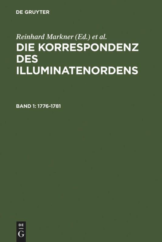 Cover: 9783484108813 | 1776-1781 | Reinhard Markner (u. a.) | Buch | XLIV | Deutsch | 2005