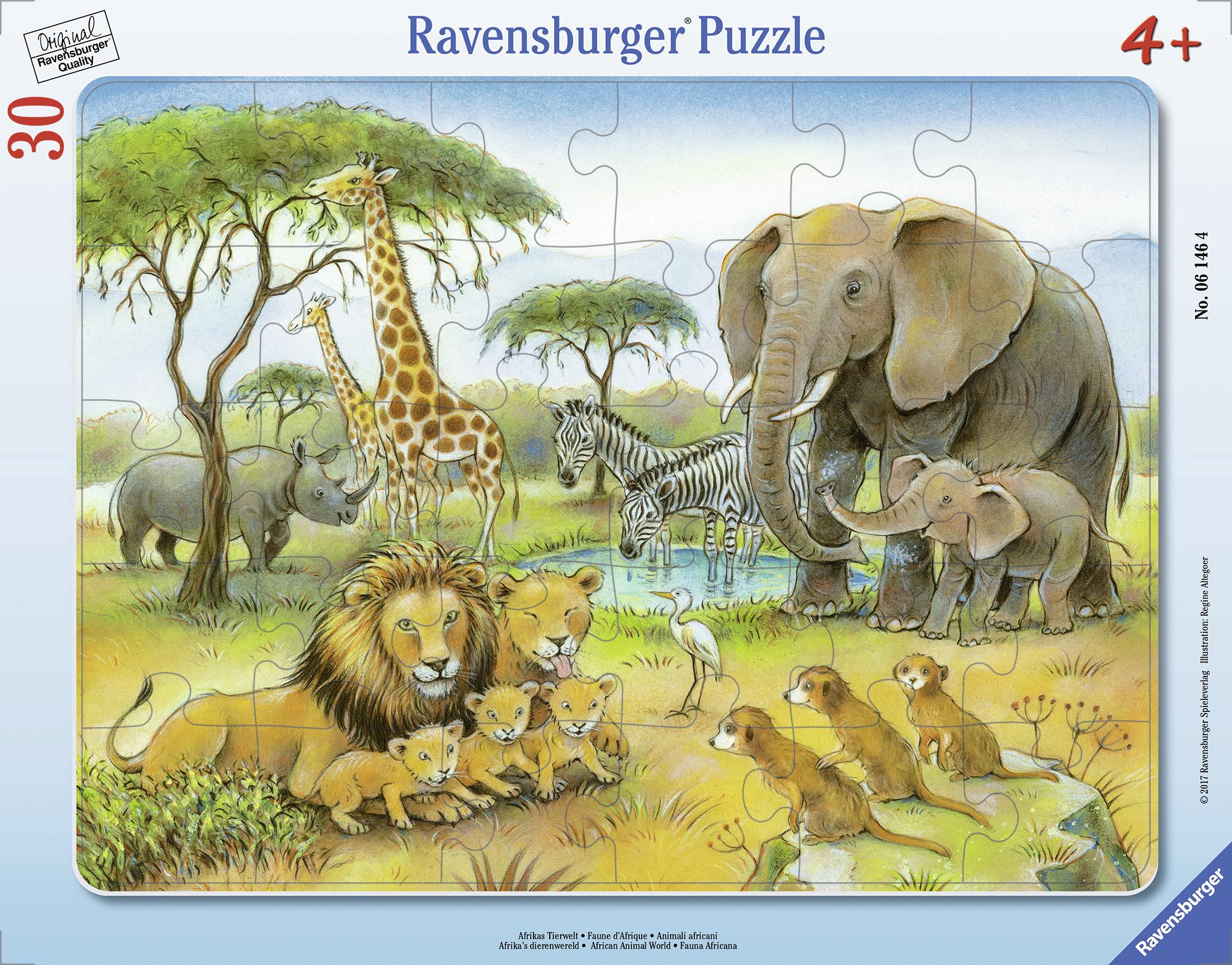 Bild: 4005556061464 | Afrikas Tierwelt. Kinderpuzzle 30 Teile | Spiel | 06146 | Deutsch