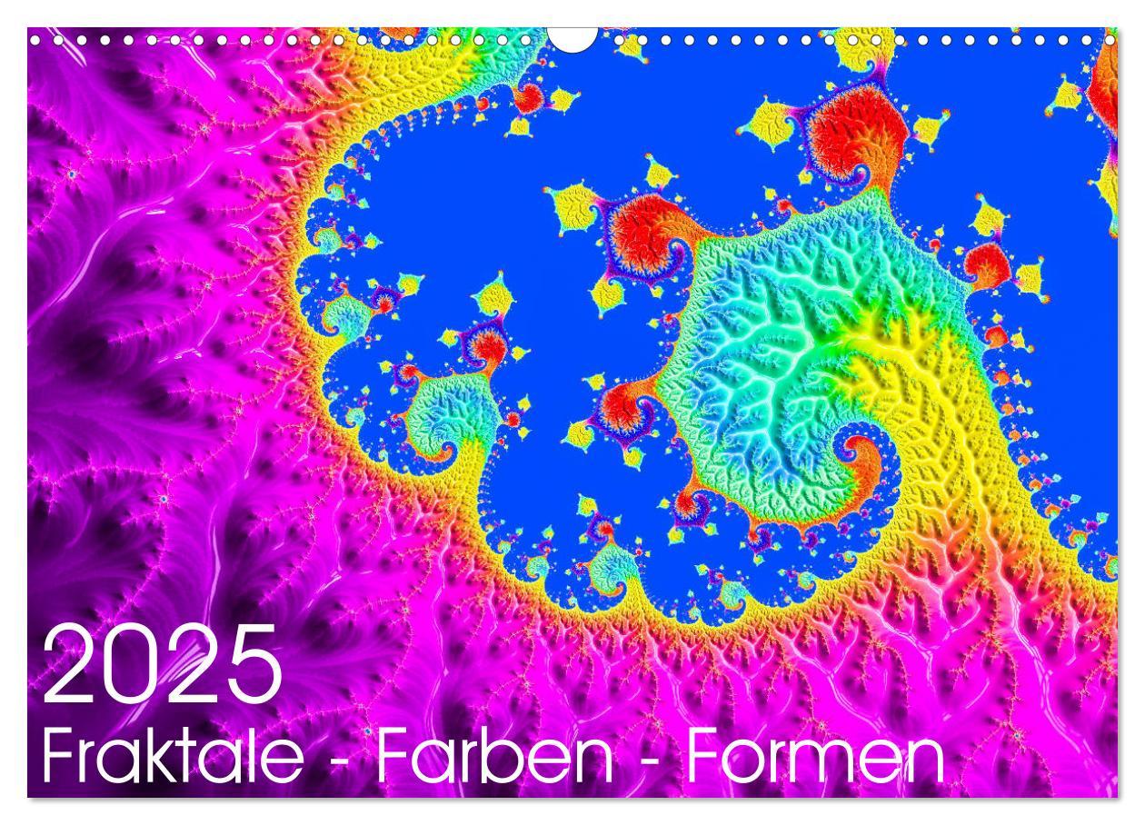 Cover: 9783435400553 | Fraktale - Farben - Formen 2025 (Wandkalender 2025 DIN A3 quer),...