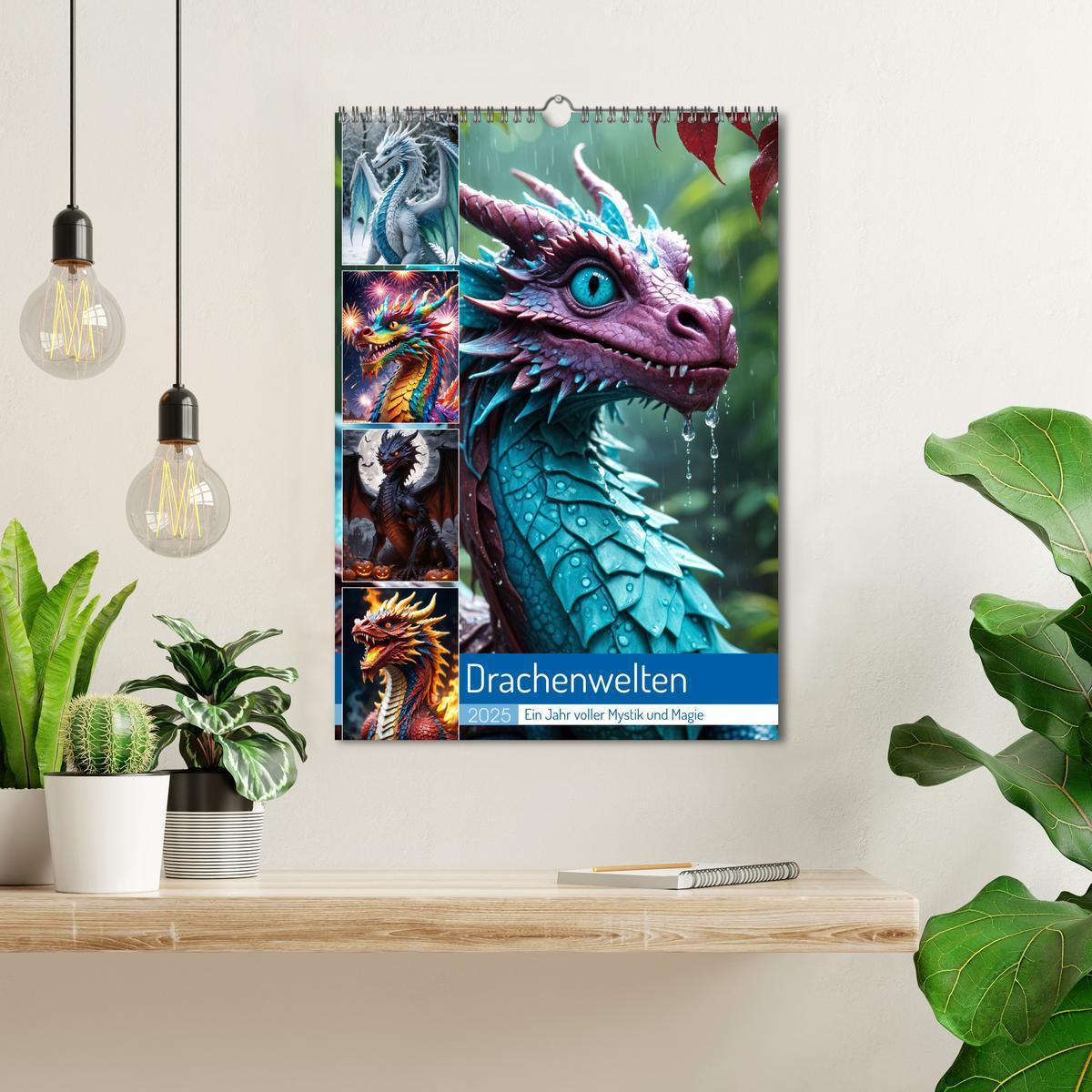 Bild: 9783457196656 | Drachenwelten ¿ Ein Jahr voller Mystik und Magie (Wandkalender 2025...