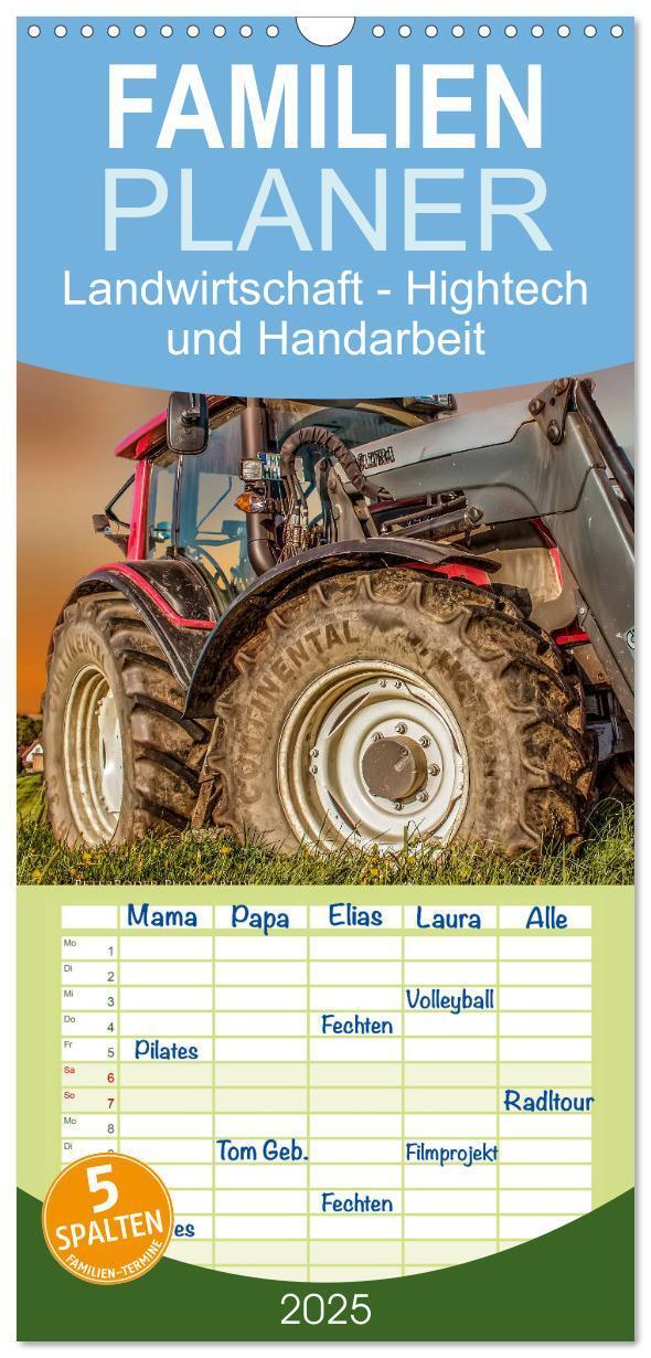 Cover: 9783457121832 | Familienplaner 2025 - Landwirtschaft - Hightech und Handarbeit mit...