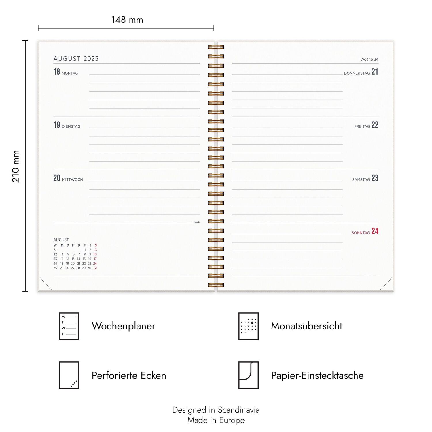 Bild: 7340188003350 | Burde Story A5 Schmetterling Schülerkalender 2024/2025 | Buch | 2025