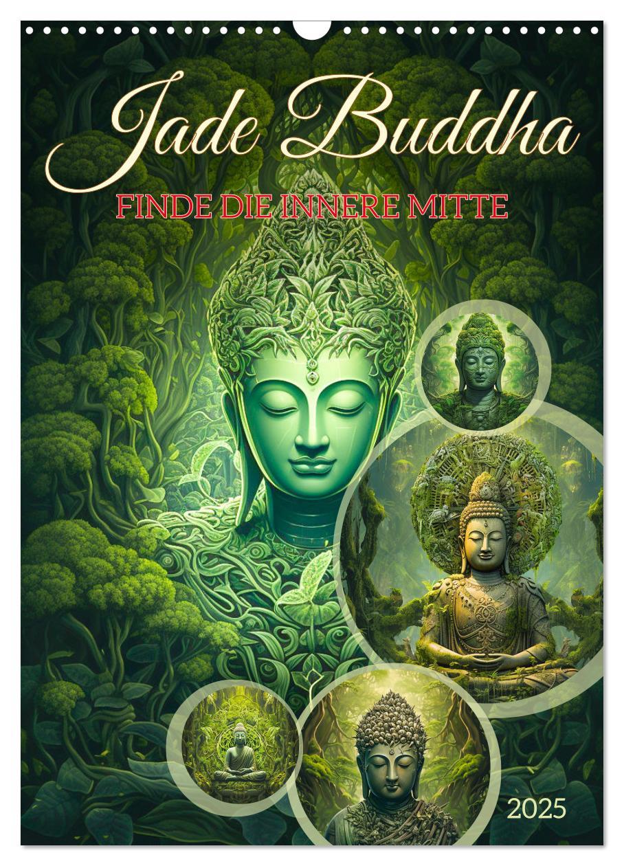 Cover: 9783435857159 | Jade Buddha - Finde die innere Mitte (Wandkalender 2025 DIN A3...