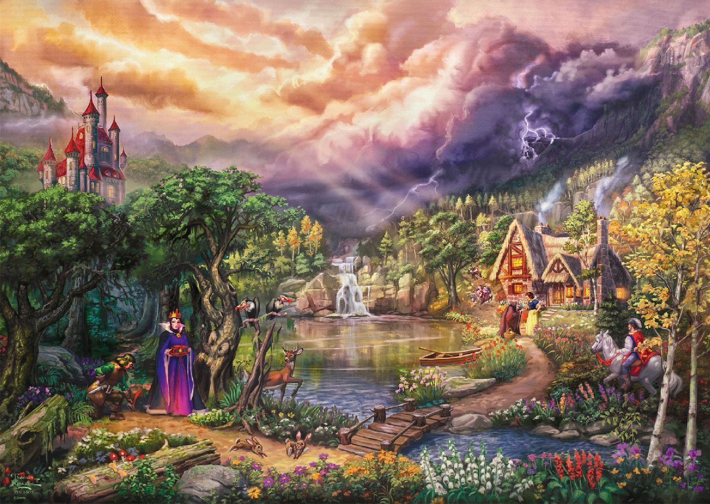 Bild: 4001504580377 | Disney, Snow White and the Queen | Thomas Kinkade | Spiel | Schachtel