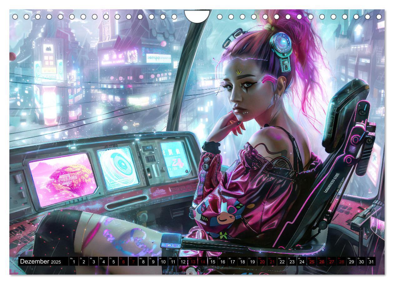 Bild: 9783435819461 | Cyberpunk - Hochtechnisierte Neonwelt (Wandkalender 2025 DIN A4...