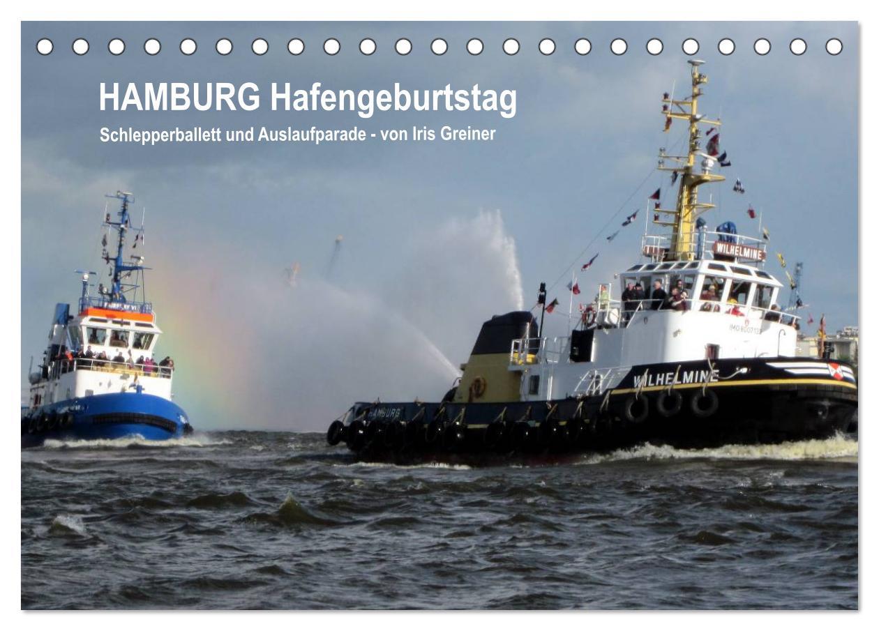 Cover: 9783435813933 | Hamburg Hafengeburtstag (Tischkalender 2025 DIN A5 quer), CALVENDO...