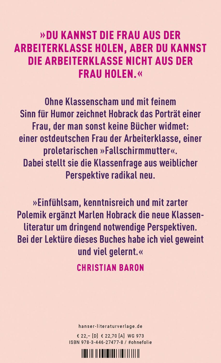 Bild: 9783446274778 | Klassenbeste | Wie Herkunft unsere Gesellschaft spaltet | Hobrack