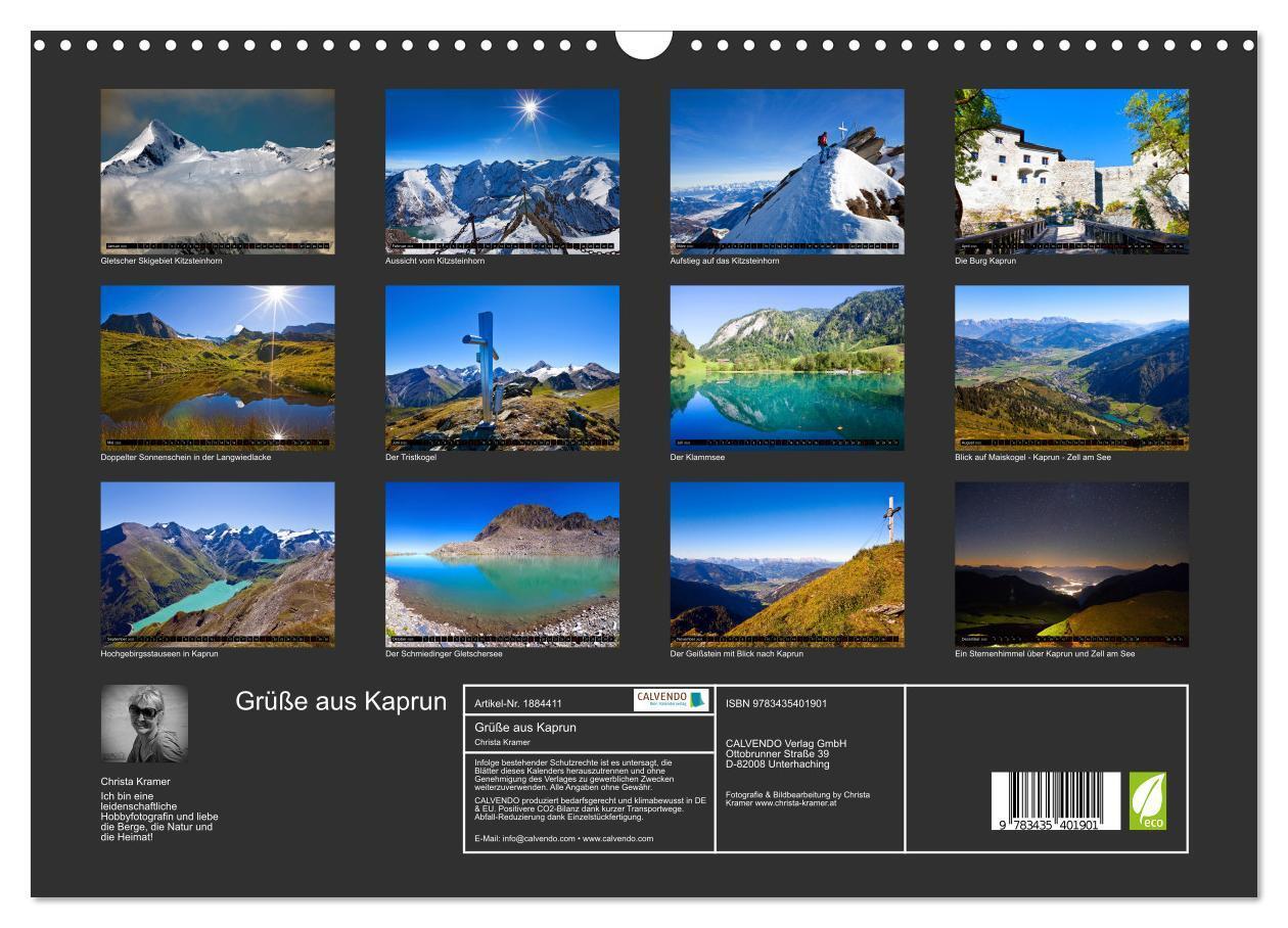 Bild: 9783435401901 | Grüße aus Kaprun (Wandkalender 2025 DIN A3 quer), CALVENDO...