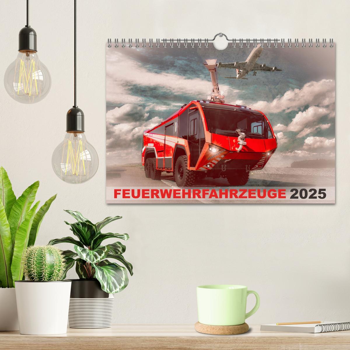 Bild: 9783383861611 | Feuerwehrfahrzeuge (Wandkalender 2025 DIN A4 quer), CALVENDO...