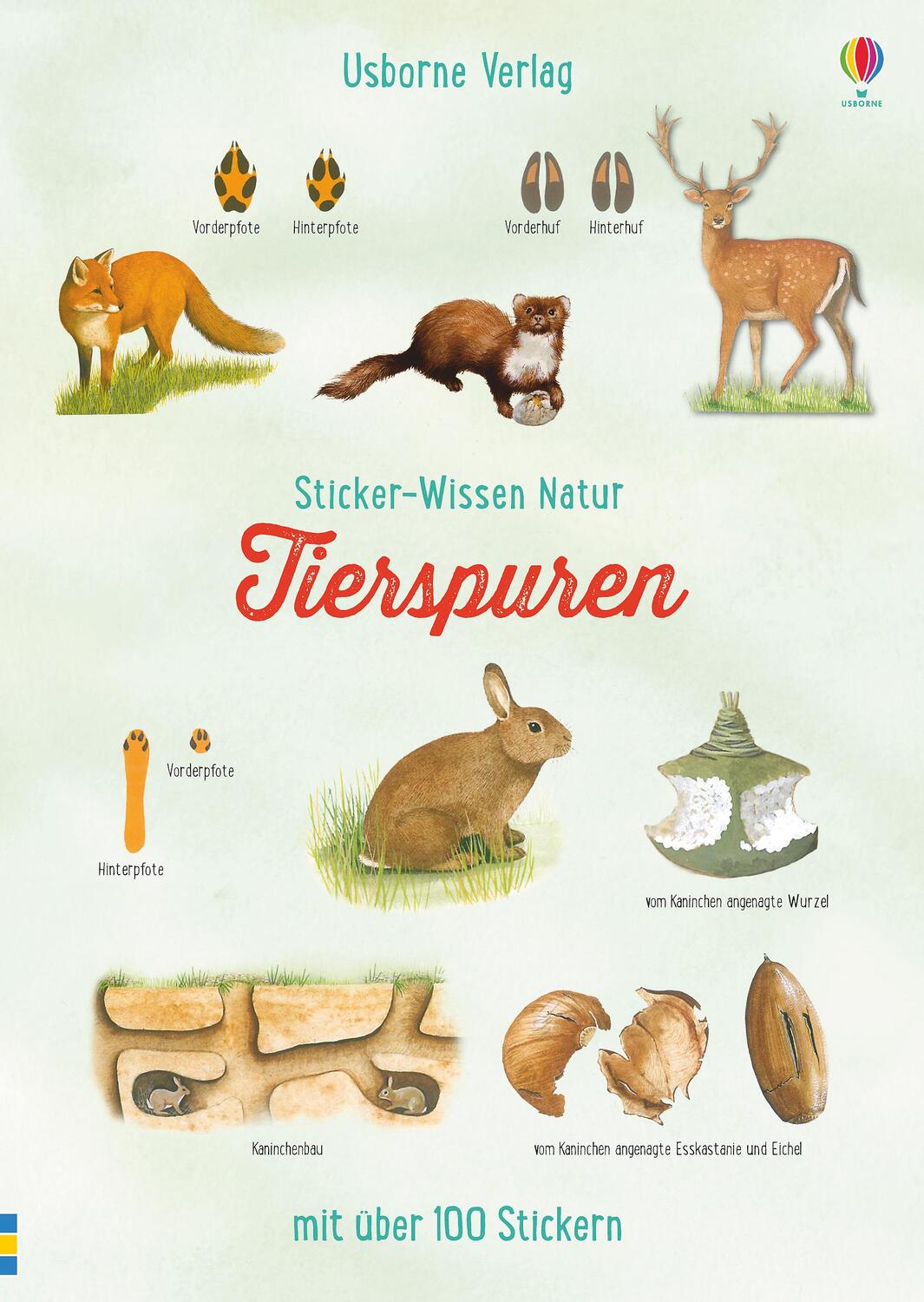 Cover: 9781782328681 | Sticker-Wissen Natur: Tierspuren | Alfred Leutscher | Taschenbuch