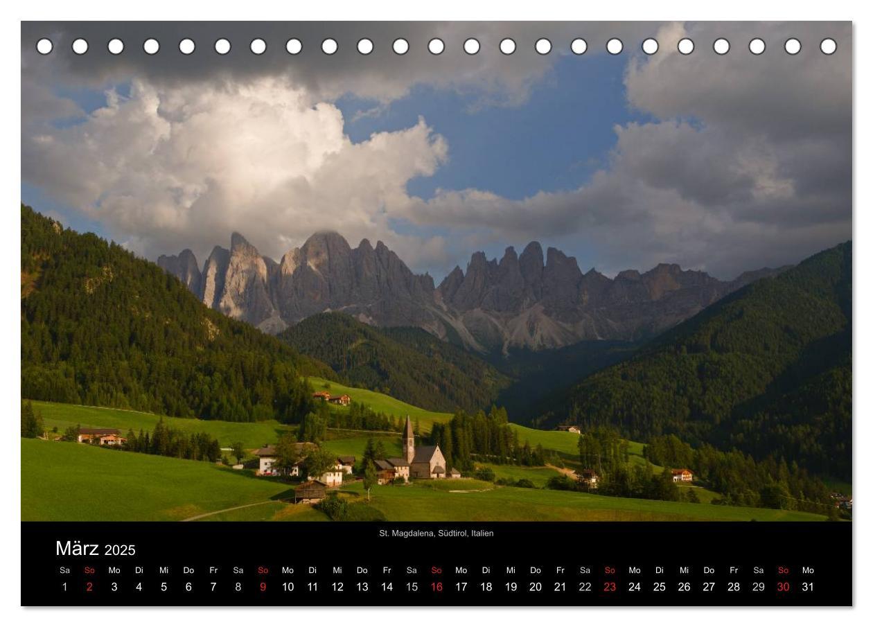 Bild: 9783435648689 | Alpen (Tischkalender 2025 DIN A5 quer), CALVENDO Monatskalender | 2025