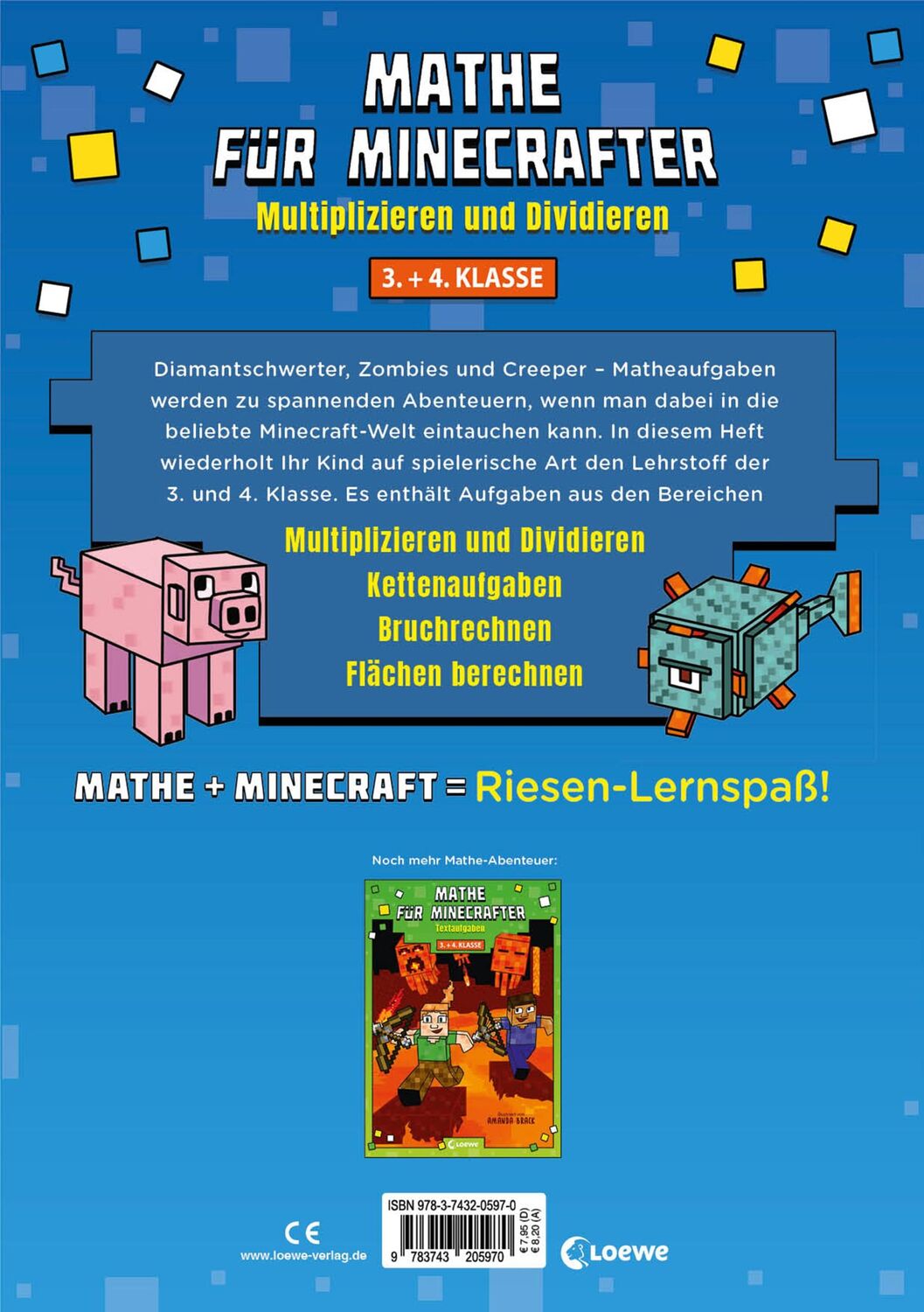 Rückseite: 9783743205970 | Mathe für Minecrafter - Multiplizieren und Dividieren | Amanda Brack