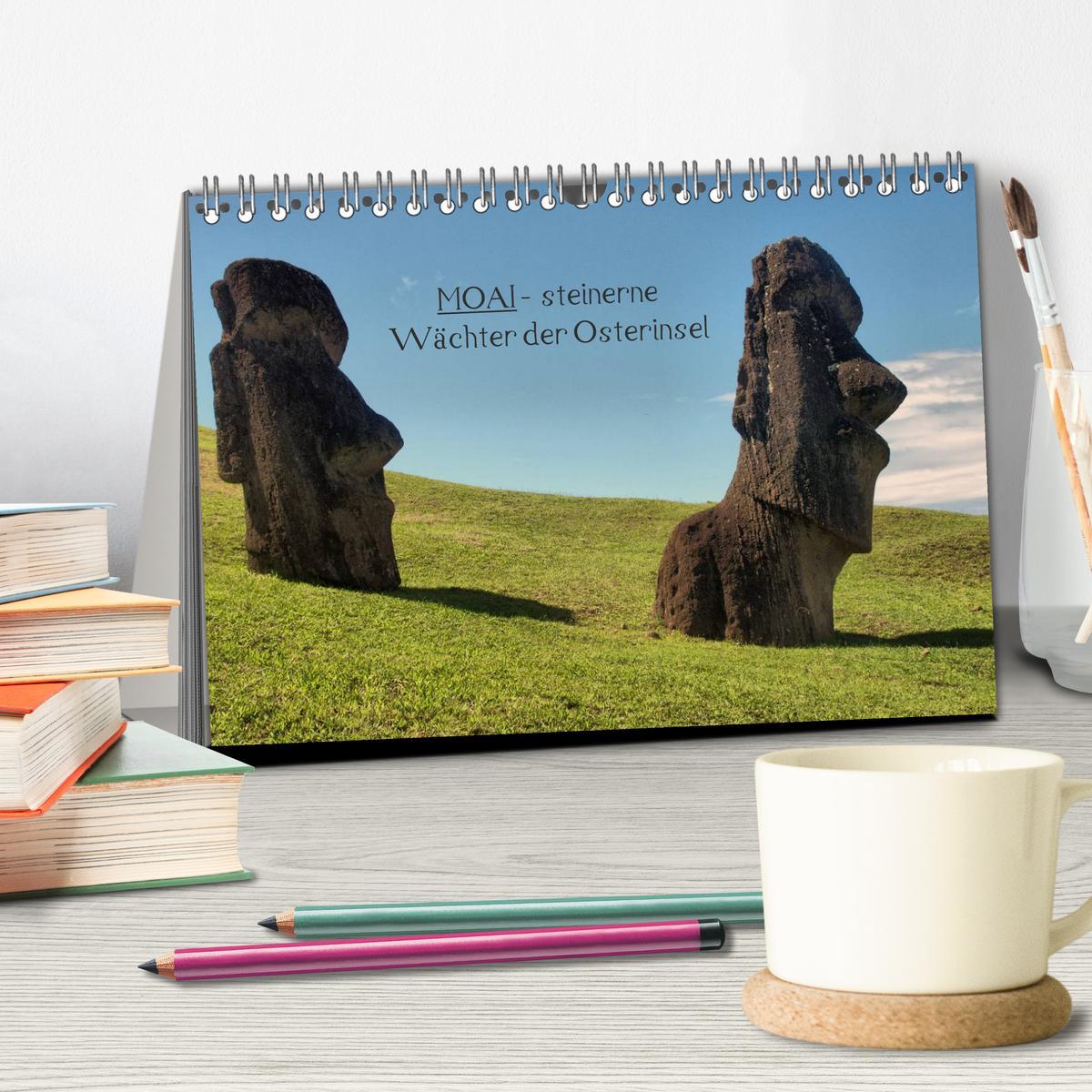 Bild: 9783435820337 | MOAI - steinerne Wächter der Osterinsel (Tischkalender 2025 DIN A5...