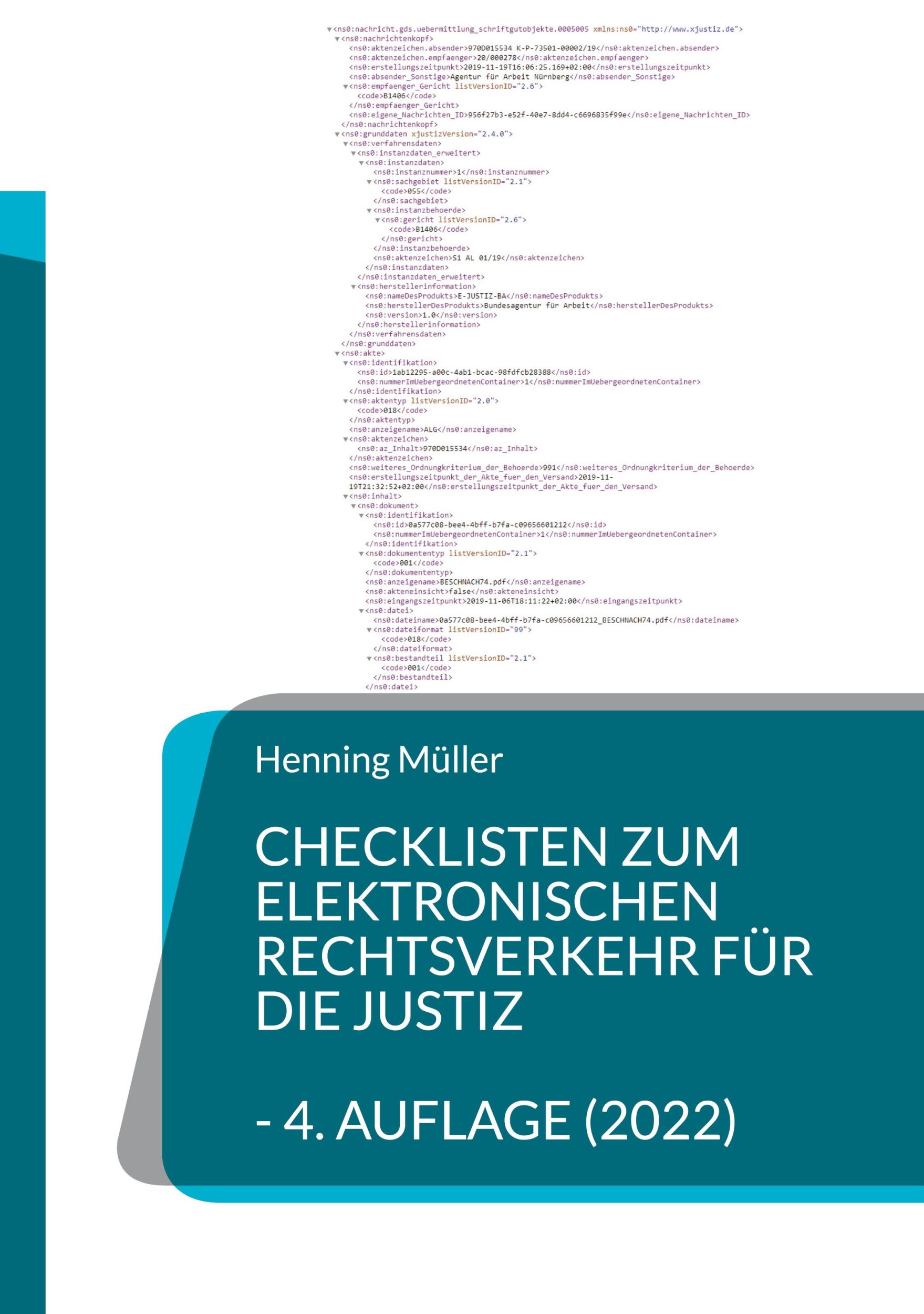 Cover: 9783756874552 | Checklisten zum elektronischen Rechtsverkehr für die Justiz | Müller