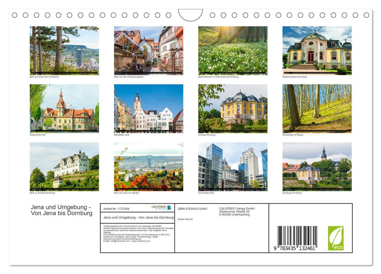 Bild: 9783435132461 | Jena und Umgebung - Von Jena bis Dornburg (Wandkalender 2025 DIN A4...