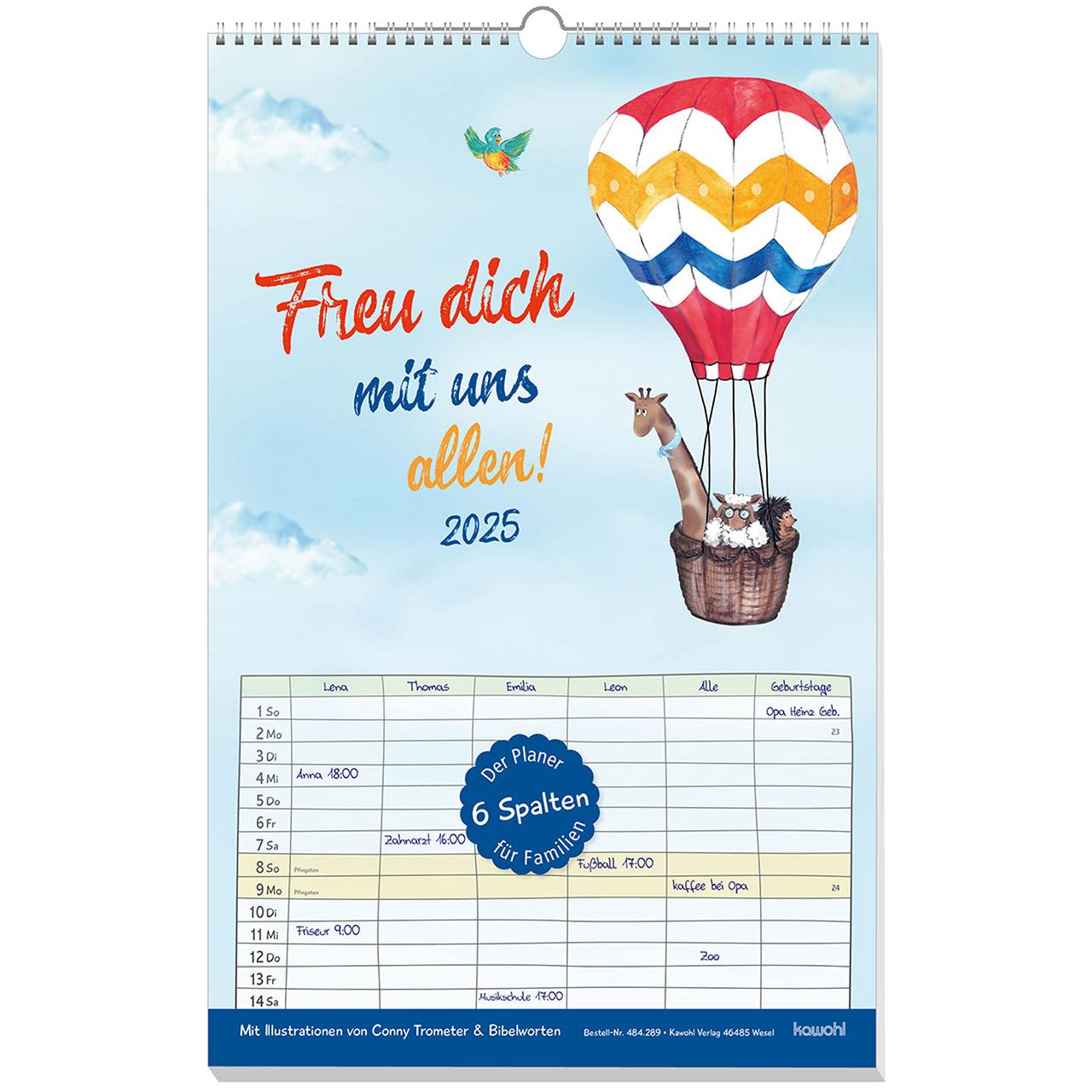 Cover: 9783754828953 | Freu dich mit uns allen! 2025 | Conny Trometer | Kalender | 14 S.