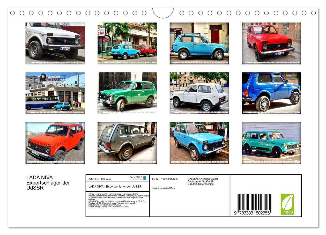 Bild: 9783383802355 | LADA NIVA - Exportschlager der UdSSR (Wandkalender 2025 DIN A4...