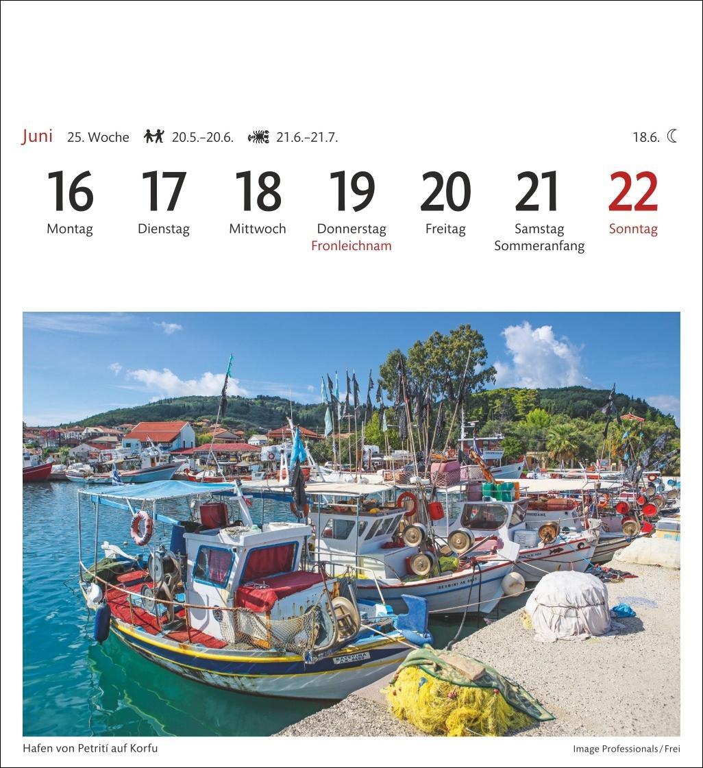 Bild: 9783840033360 | Griechische Inseln Sehnsuchtskalender 2025 - Wochenkalender mit 53...