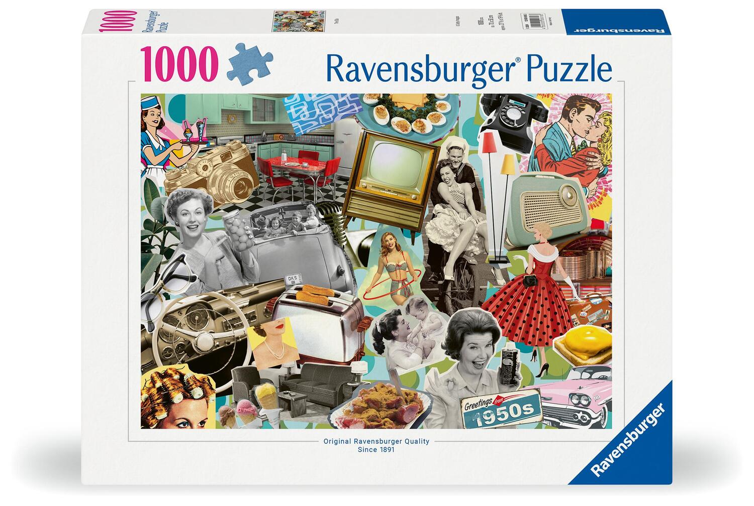 Cover: 4005555006183 | Ravensburger Puzzle 12000618 - Die 50er Jahre - 1000 Teile Puzzle...