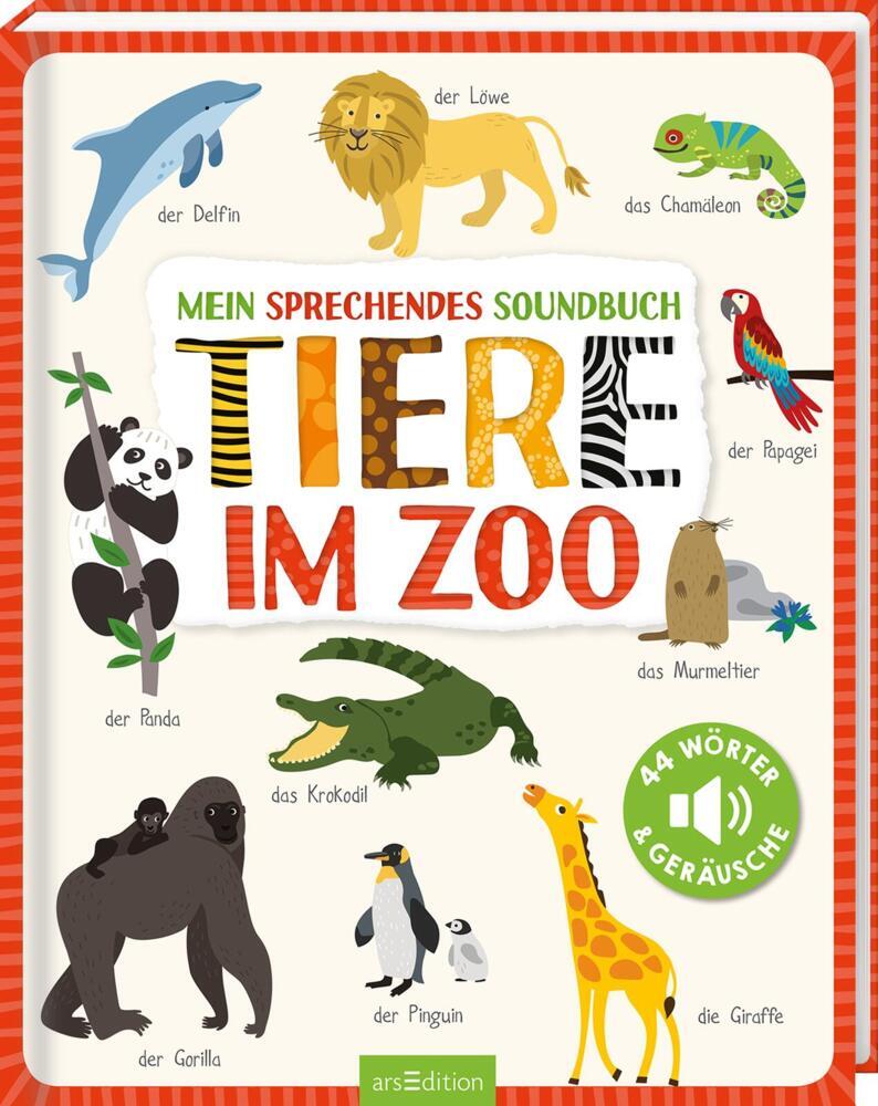 Cover: 9783845848136 | Mein sprechendes Soundbuch - Tiere im Zoo | 44 Wörter &amp; Geräusche