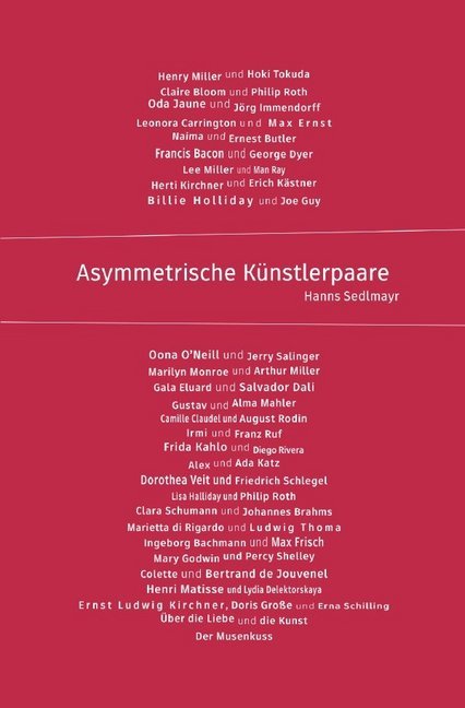 Cover: 9783748510130 | Asymmetrische Künstlerpaare | Hanns Sedlmayr | Taschenbuch | Deutsch