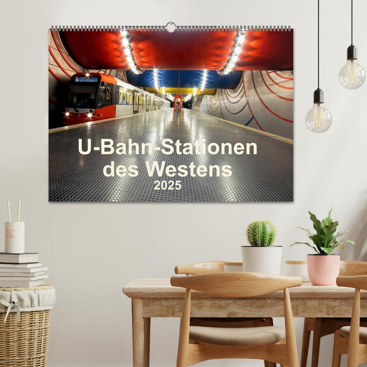 Bild: 9783435317141 | U-Bahn-Stationen des Westens (Wandkalender 2025 DIN A2 quer),...