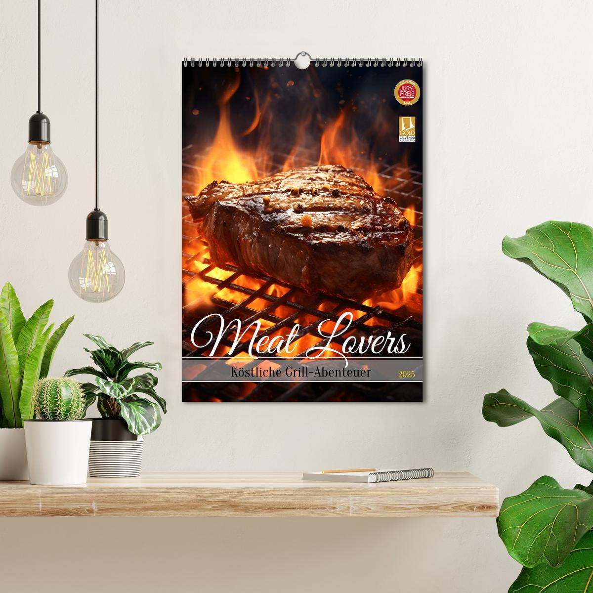 Bild: 9783457147719 | Meat Lovers - Köstliche Grill Abenteuer (Wandkalender 2025 DIN A3...