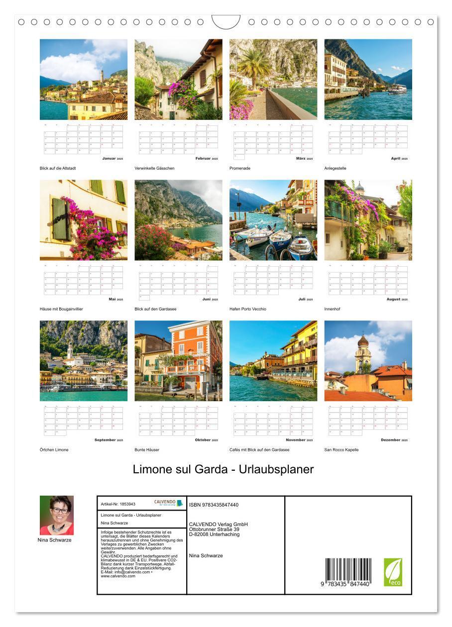 Bild: 9783435847440 | Limone sul Garda - Urlaubsplaner (Wandkalender 2025 DIN A3 hoch),...