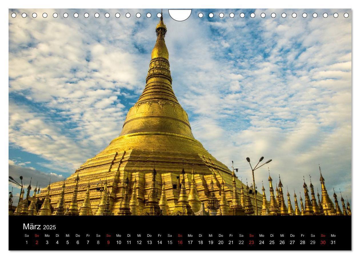 Bild: 9783435747221 | Myanmar 2025 (Wandkalender 2025 DIN A4 quer), CALVENDO Monatskalender