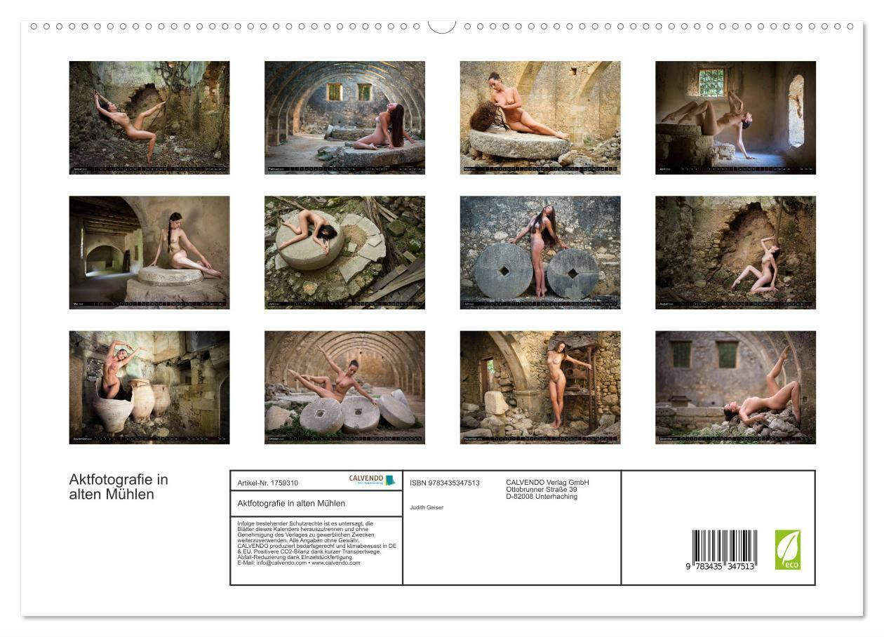 Bild: 9783435347513 | Aktfotografie in alten Mühlen (hochwertiger Premium Wandkalender...