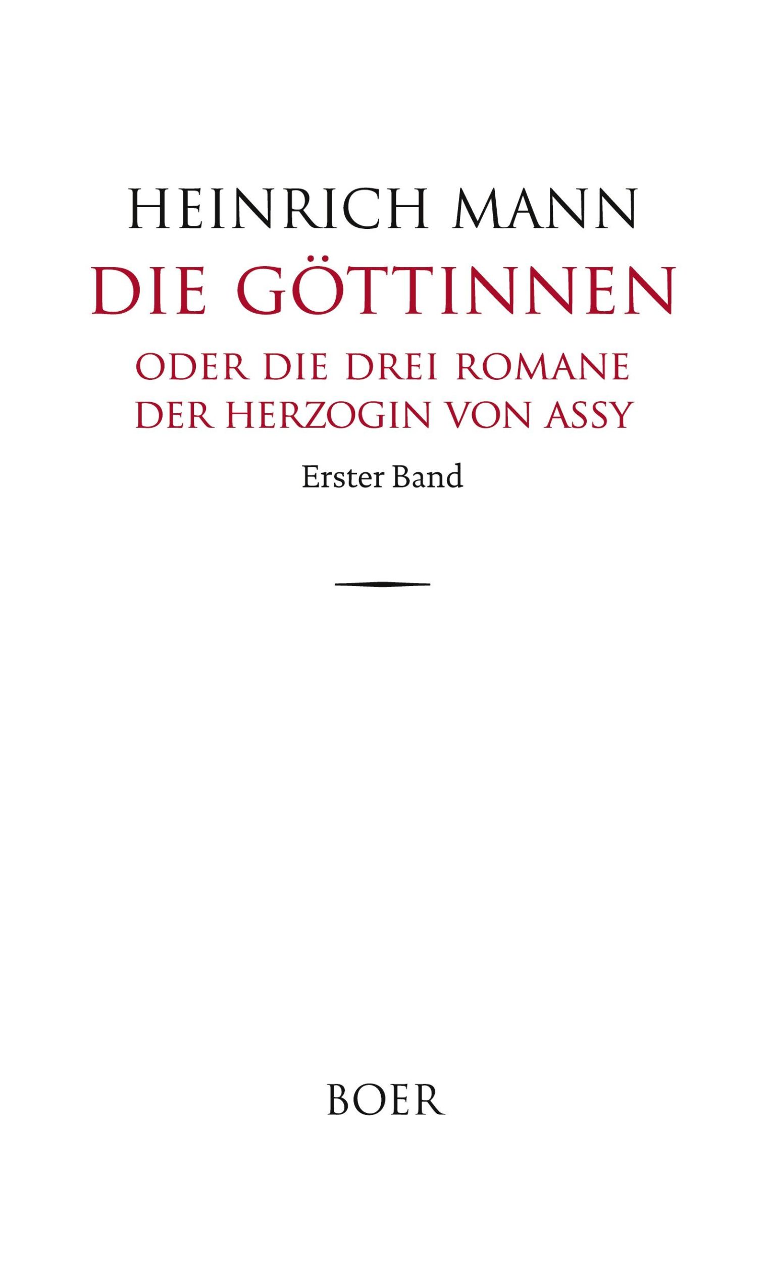 Cover: 9783966621502 | Die Göttinnen Band 1 | oder Die drei Romane der Herzogin von Assy