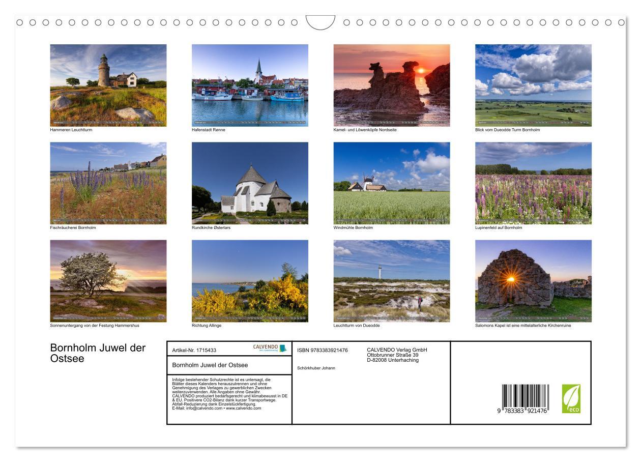 Bild: 9783383921476 | Bornholm Juwel der Ostsee (Wandkalender 2025 DIN A3 quer), CALVENDO...