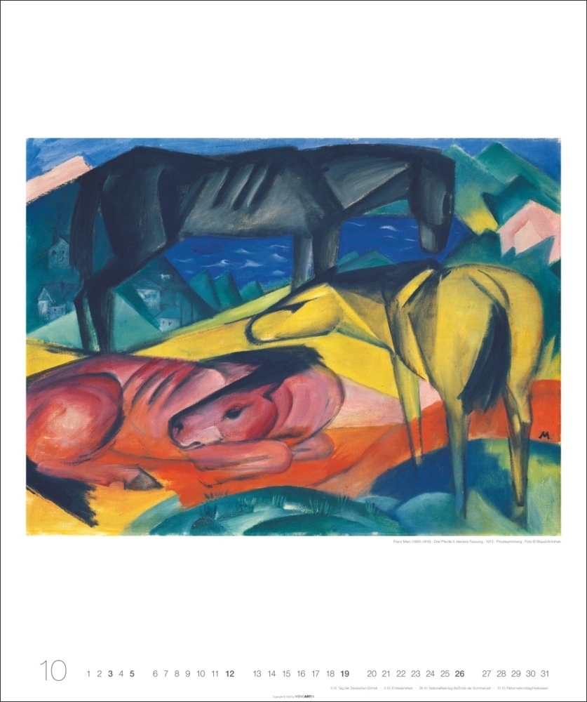 Bild: 9783839900970 | Franz Marc Edition Kalender 2025 | Franz Marc | Kalender | 14 S.