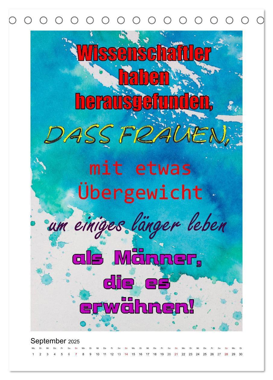 Bild: 9783435947317 | Humor und Ironie. Lustige Sprüche (Tischkalender 2025 DIN A5 hoch),...