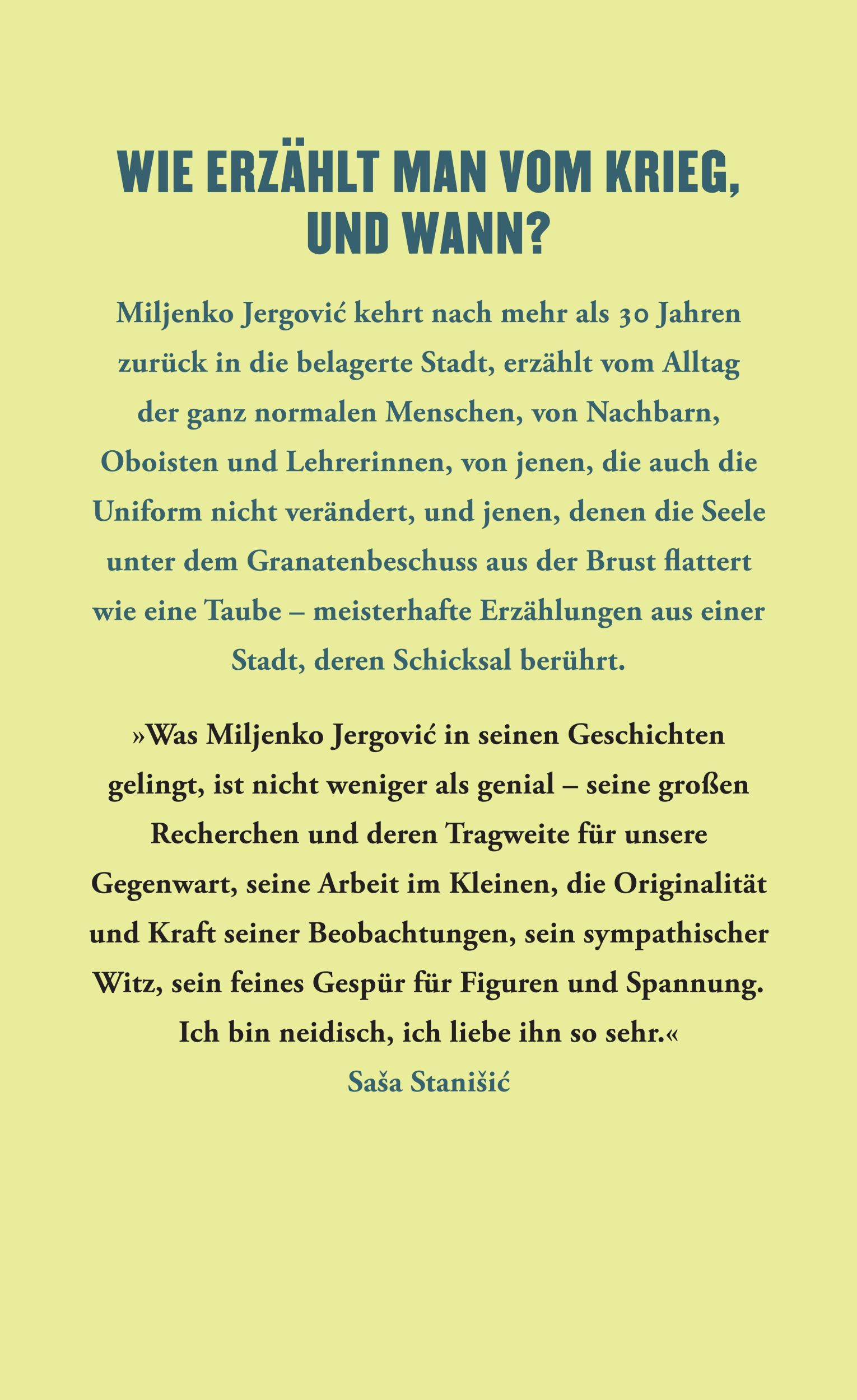 Rückseite: 9783518431962 | Das verrückte Herz | Miljenko Jergovic | Buch | 300 S. | Deutsch