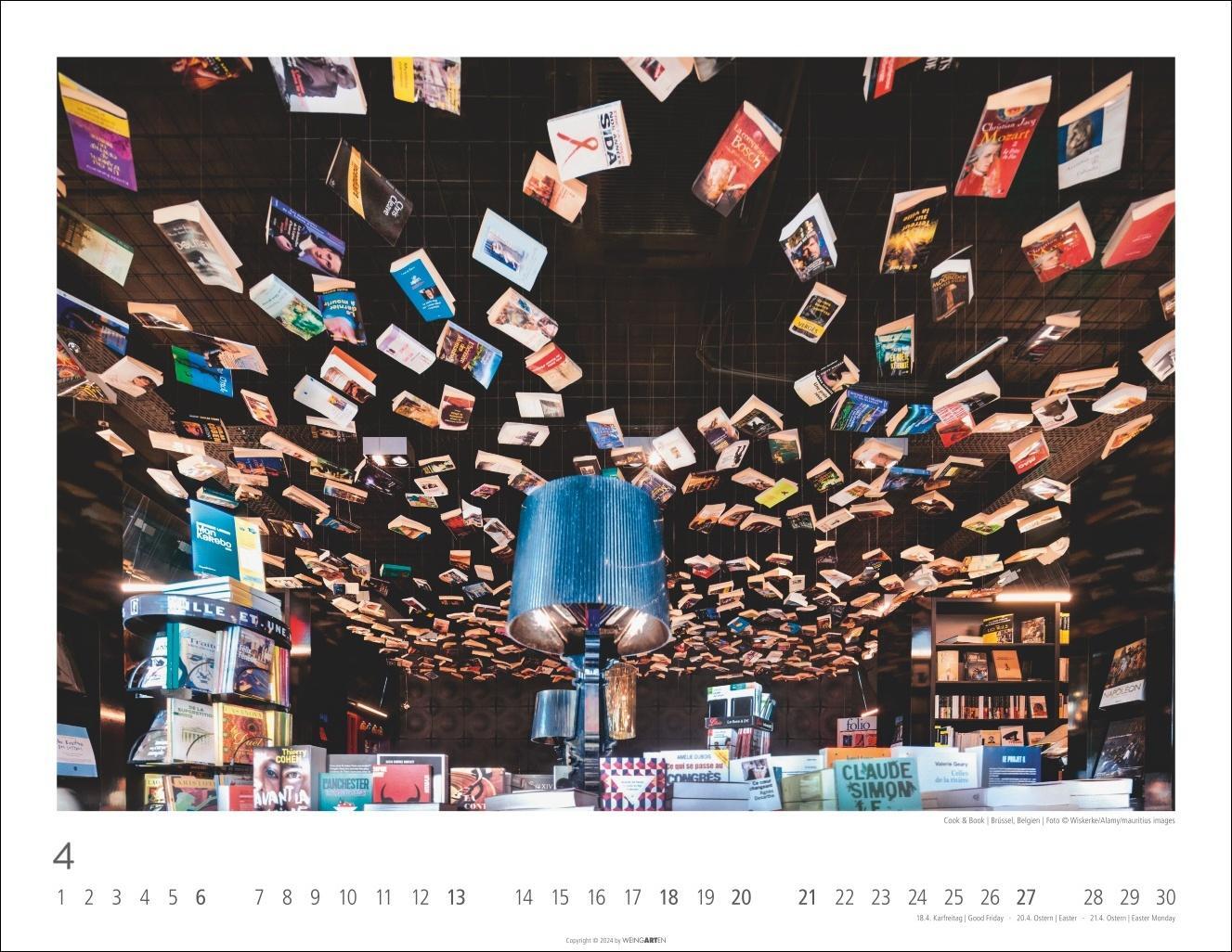 Bild: 9783839901304 | Lieblings-Buchhandlungen Kalender 2025 | Kalender | Spiralbindung